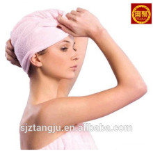 Cotton Terry Toweling Spa Toalla para el secado del cabello Toalla para el turbante